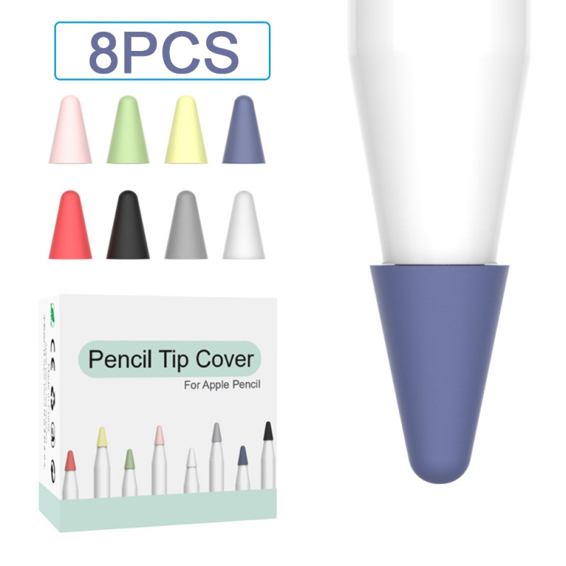 Stylus Replacement Tip - 8 Stück Weiche Silikon-Ersatzspitzenhülle für Apple