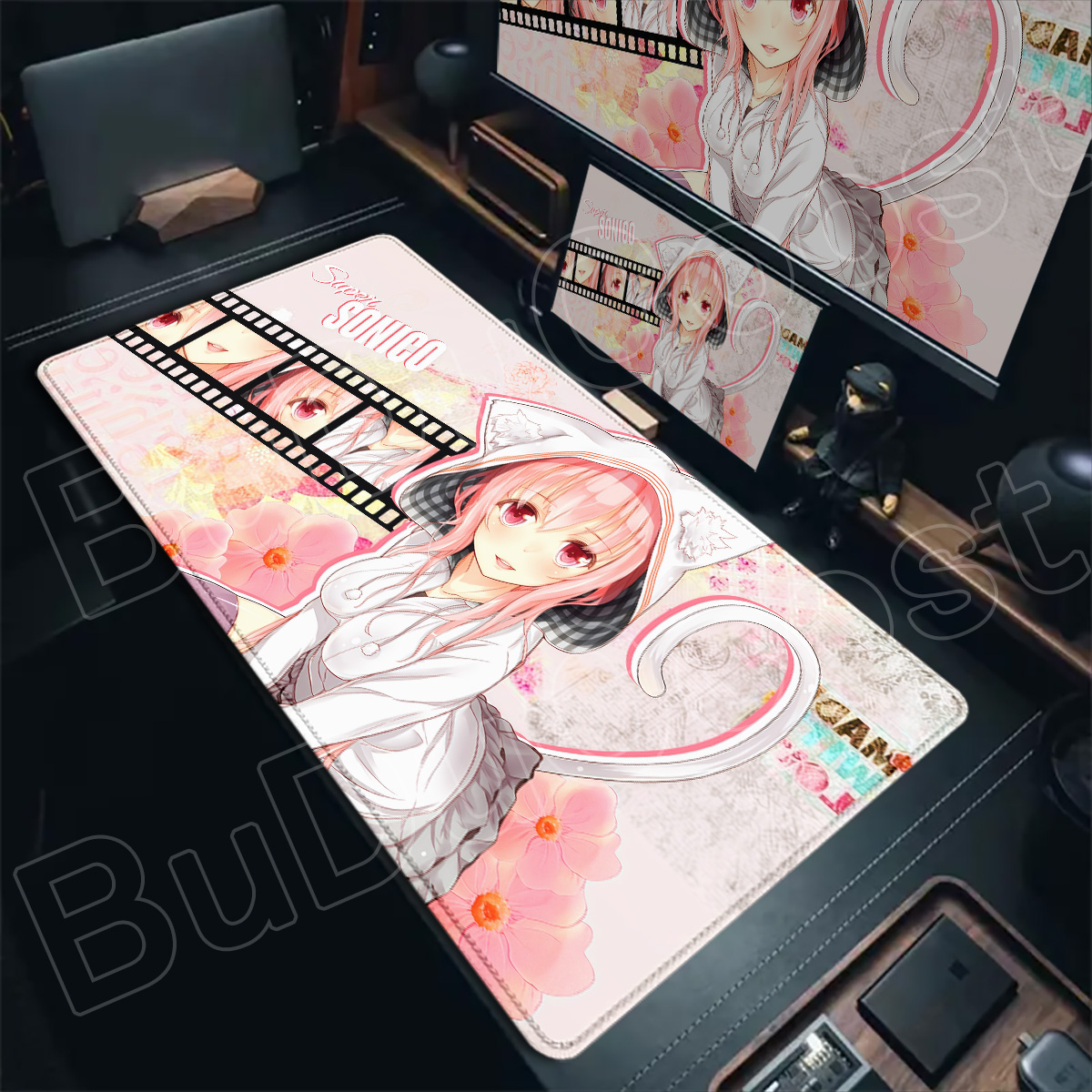 Tablet Accessories For Gaming - XXL Laptop-Tastaturmatten Tischunterlage Kawaii Girl Super