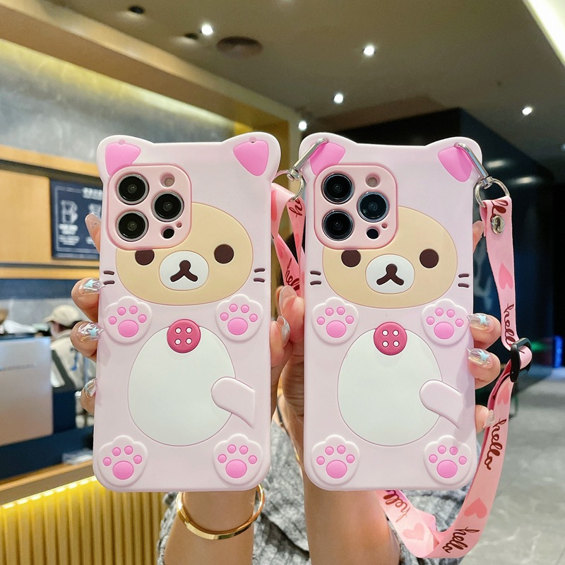 Tablet S9 Fe Accessories - 3D Niedlicher Rilakkuma Bär für Samsung