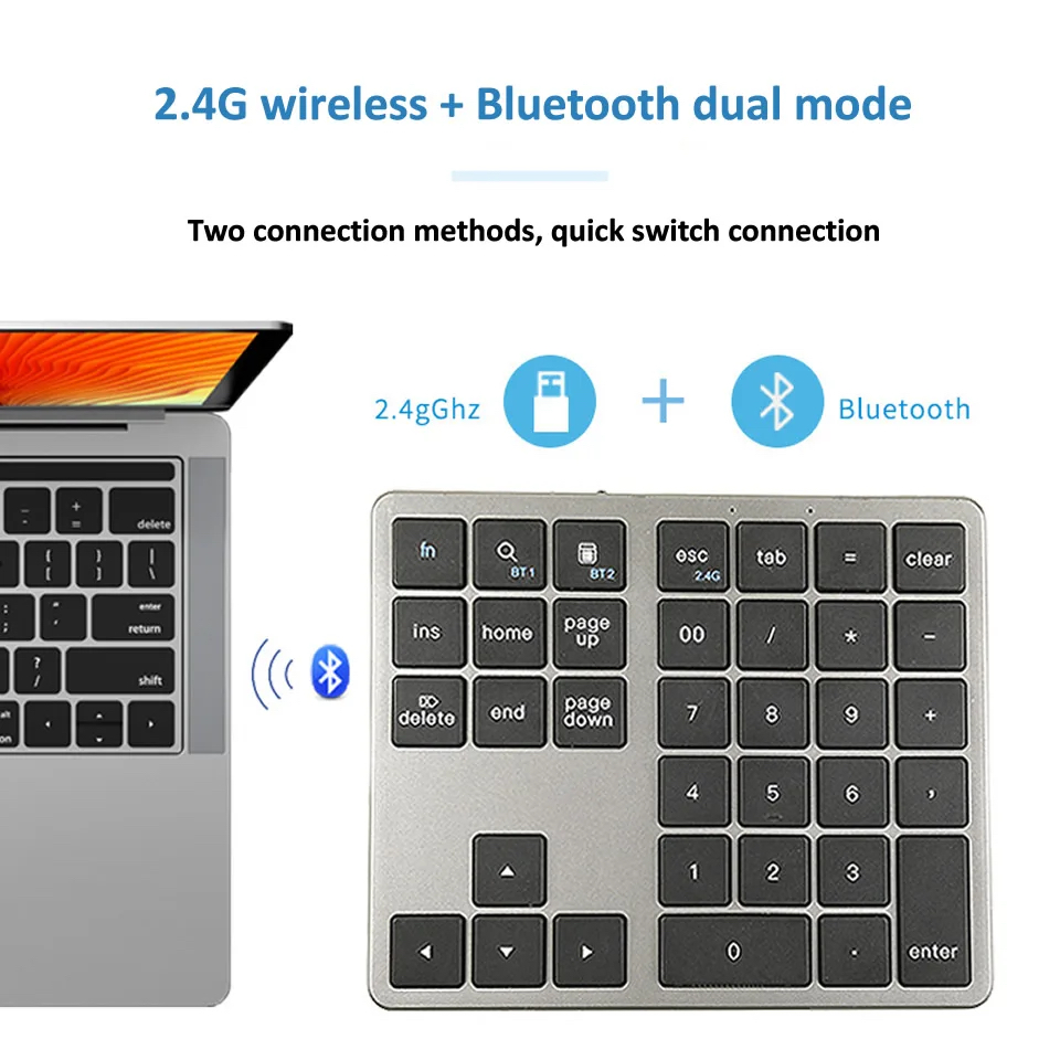 K35 Numerische Tastatur 2,4 G  – Bluetooth Trackpad Bewertung und Preis